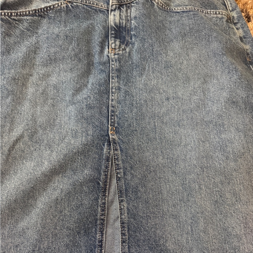We The Free Come As You Are Denim Maxi Skirt NWT - Picture 7 of 8